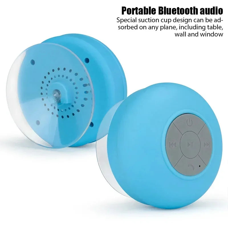 large suction cup mini portable speaker outdoor sports stereo speaker Bathroom waterproof wireless Bluetooth speaker