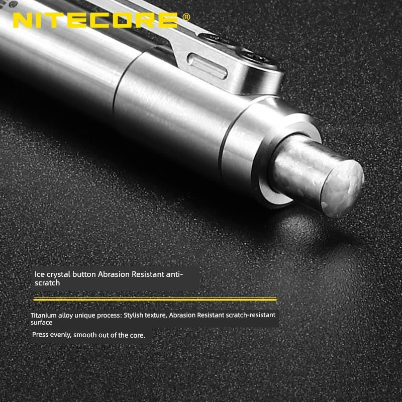 Nitecore Ntp40 Titanium Alloy Propelling Pencil Schmidt Movement Stylish Defense Outdoor Carry Portable EDC