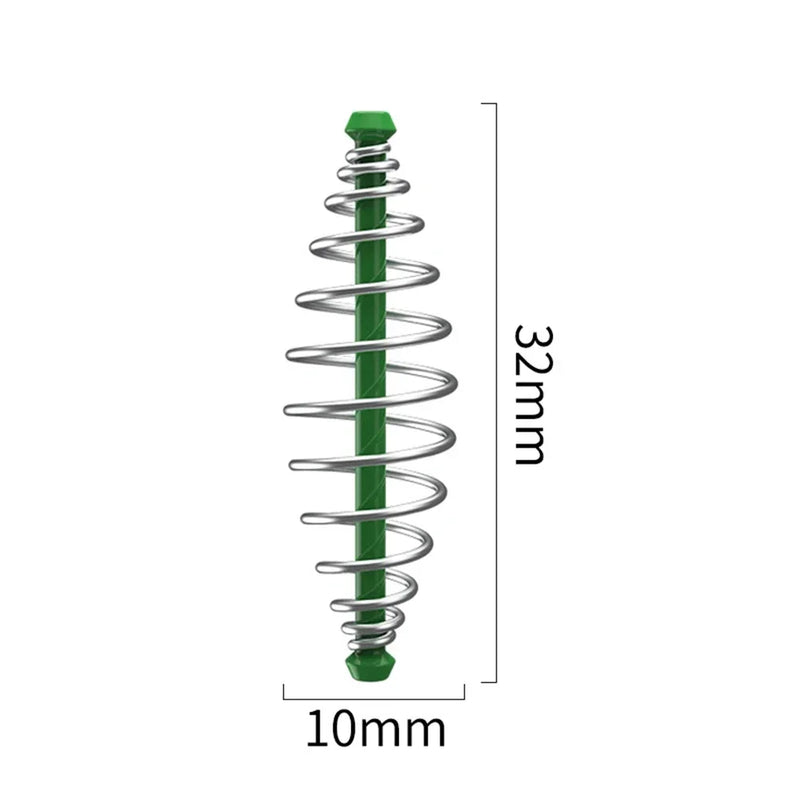 10pcs Spring Feeders Coil Inline Method Feeders Carp Tench Bream Method Feeder Nesting Device Fishing Tackle Accessories