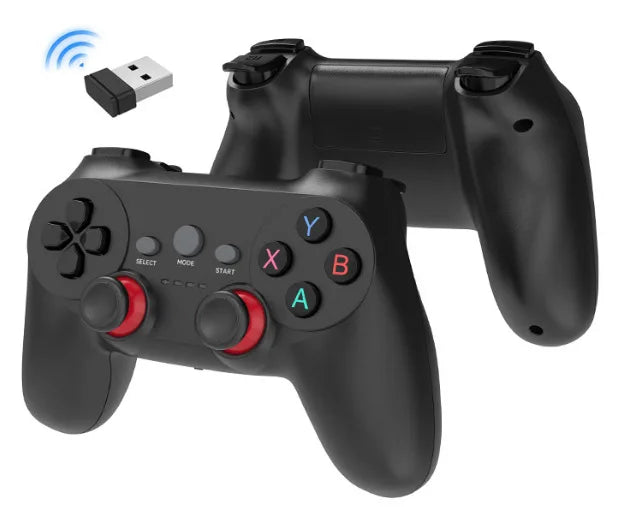 NEW Arrivals Wireless 2.4G Double Game Controller Video Game For Game Box Game Stick PC Smart TV Box 2.4G Gamepad Joystick