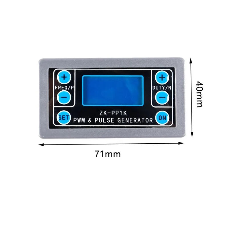 ZK-PP1K Dual Mode LCD PWM Signal Generator 1-Channel 1Hz-150KHz PWM Pulse Frequency Duty Cycle Adjustable Square Wave Generator