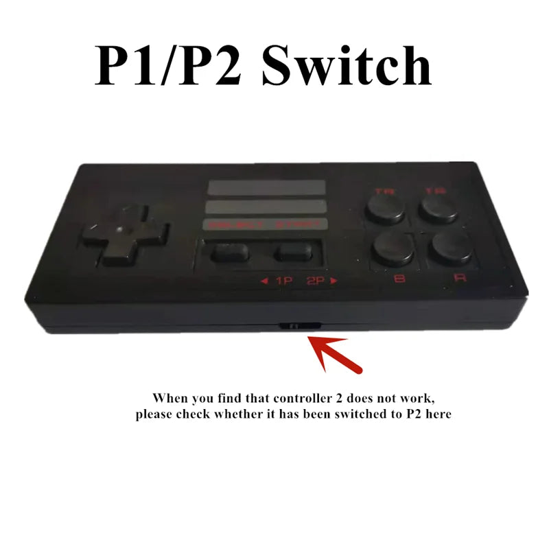 Extreme Mini Game Box with 2 Wireless Controllers, Retro Game Stick 2.1 with Classic Game Emulator for TV, Compatible with 8-bit