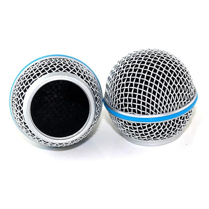 Microphone Mesh Head For 58 Microphone Fits For Shure Beta Grill Mesh Head Steel Replacement Microphones DIY Parts