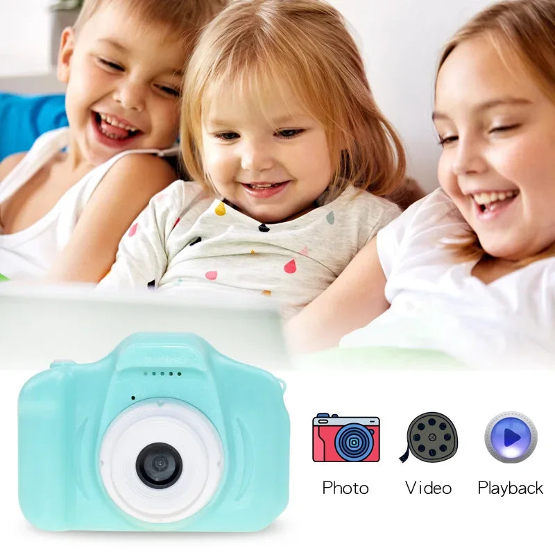 X2 Kids Digital Mini Camera 1080P HD Screen Outdoor Photography Toys Birthday Gifts For Girls Boys Single-lens Reflex Camcorder