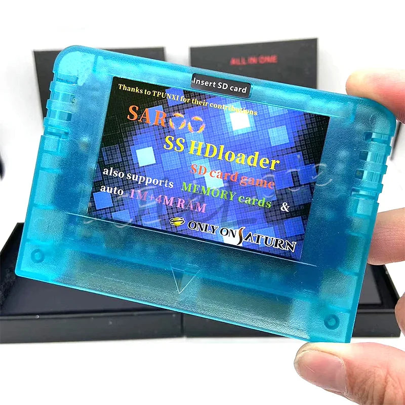 2024 New SAROO SS HDLoader Reader Cartridge Fast Emulator Support SD TF Memory Card Arcade Portable Without CD for Sega Saturn