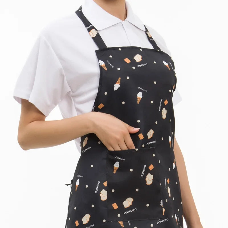 Wholesale Supply Neck-Hanging Customized Logo Hotel Kitchen Catering Hot Pot Restaurant Chef Work Apron