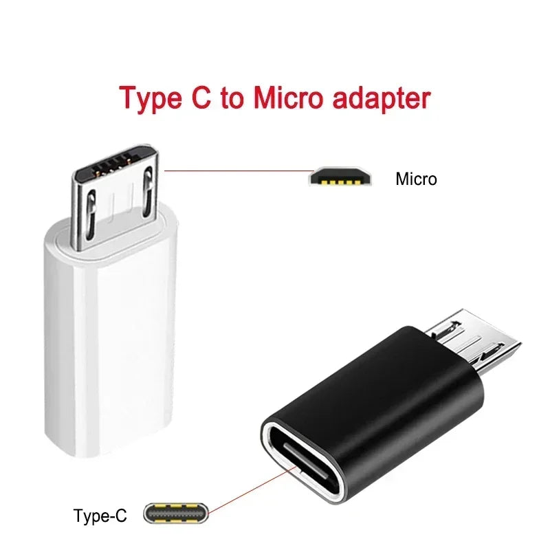 1/5PCS USB Type C Female To Micro USB Male Adapter Connector For Samsung Xiaomi Redmi Huawei USB Charger Adapters Converter