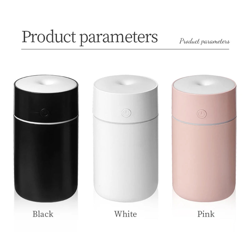 Wireless 230ml Mini Humidifier USB Rechargeable Aroma Essential Oil Diffuser LED Light Portable Humidifier Air Freshener For Car