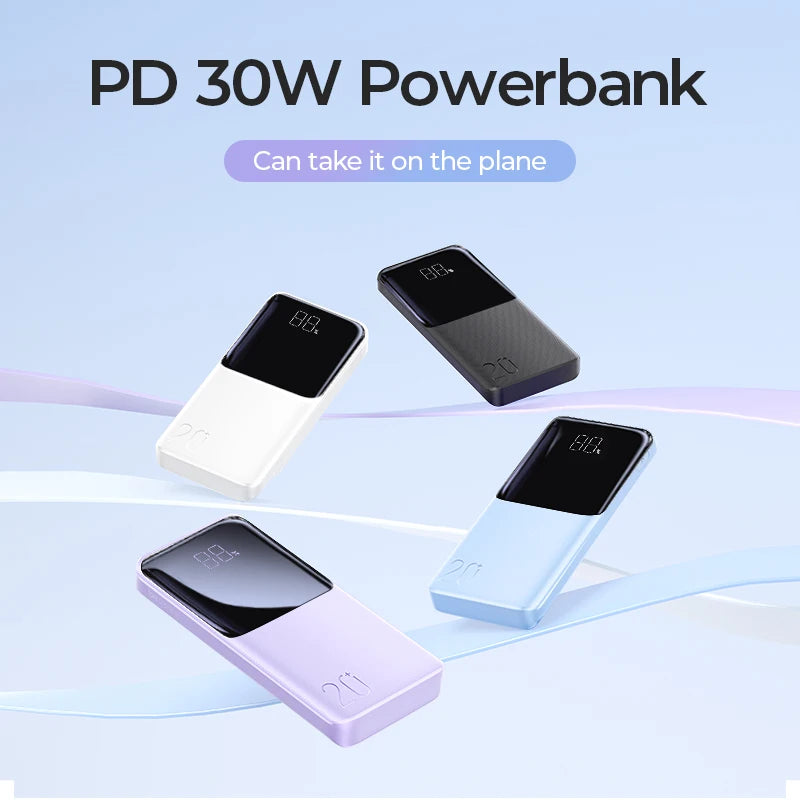 Joyroom 22.5W Power Bank 20000mAh 5V/3A Fast Charging Powerbank Portable External Battery Charger Power banks For Cell Phones