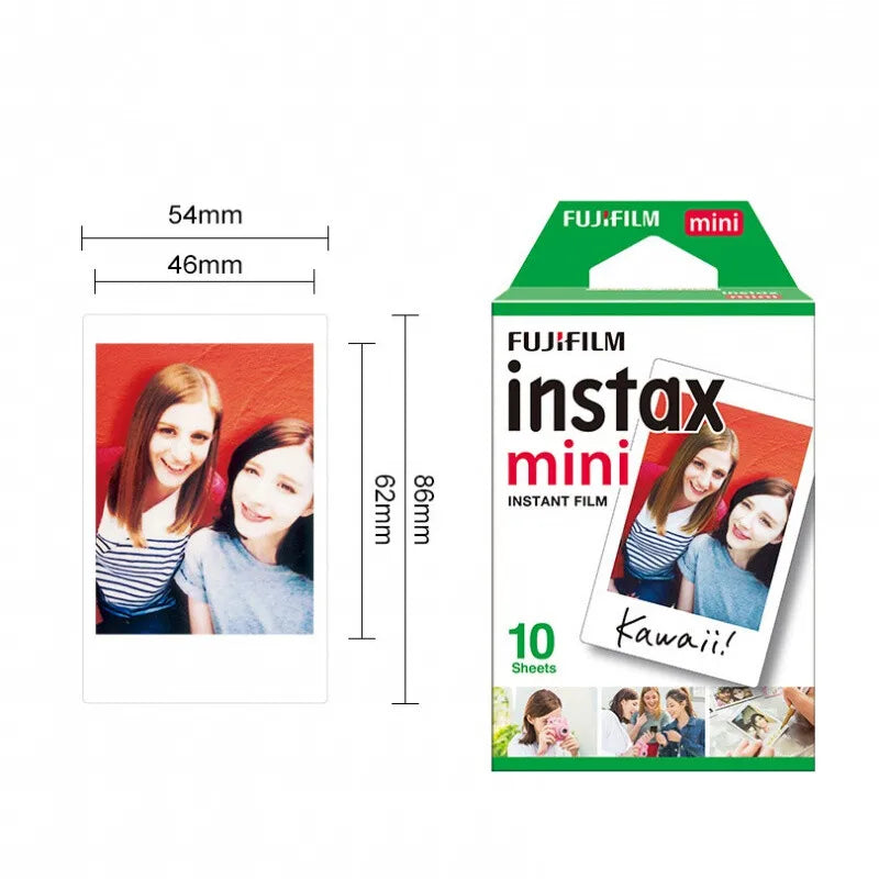 10-200 Sheets of Fuji White Edge Photo Paper Mini8/9/7c/7s/25/90/11 Universal Three-inch Fujifilm Instax Mini Film