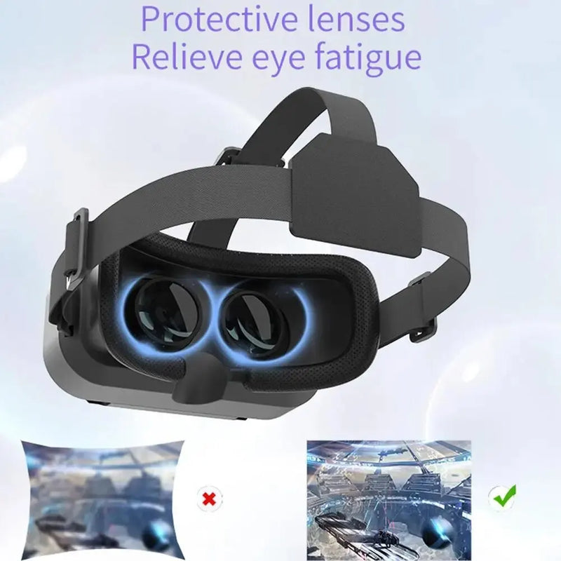 3d Virtual Reality Gaming Glasses Headset Dual Adjustable Focal Lengths Vr Glasses For 4.5-7.0 Inch Smartphones