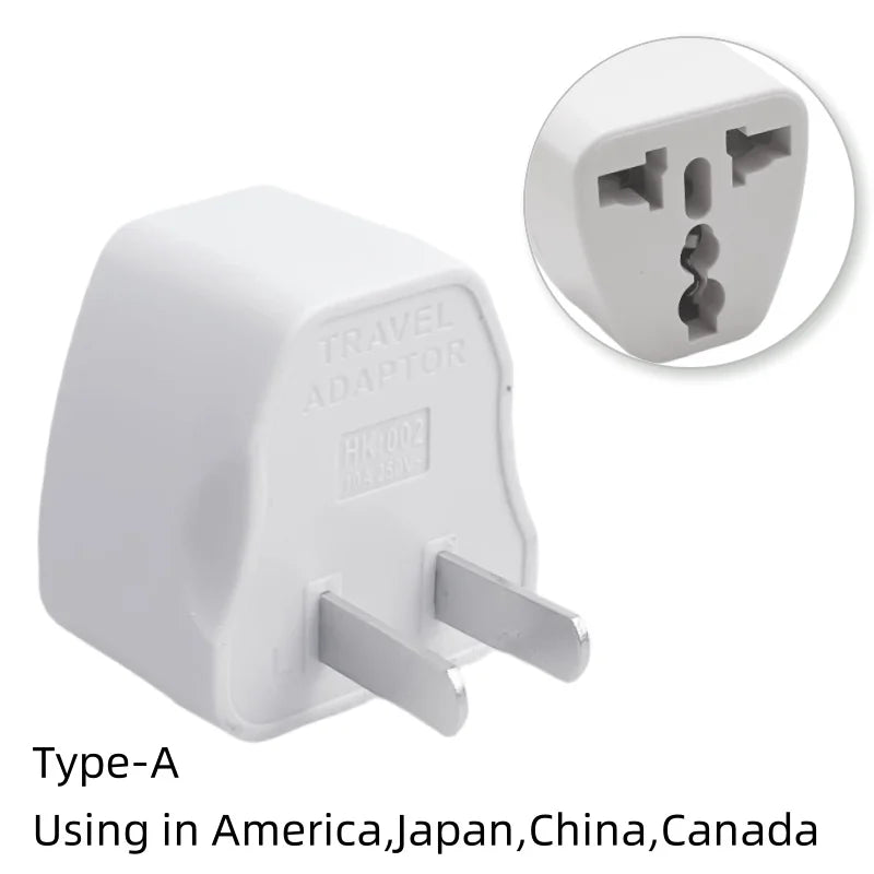 1pcs EU Plug Electrical Adapter Universal Power Soclet AC Outlet Converter US To EU Korea Spain France Russia AC Power Adapter