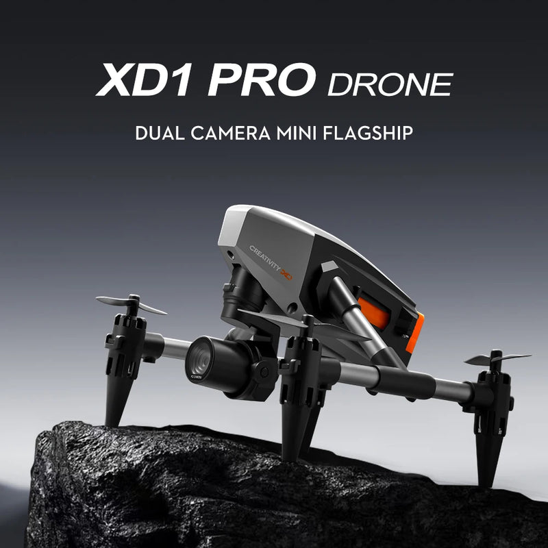 XD1 PRO Mini Drone Dual Camera Drones Optical Flow Headless Mode Remote Control Aircraft Quadcopter Christmas Gifts RC Kids Toys