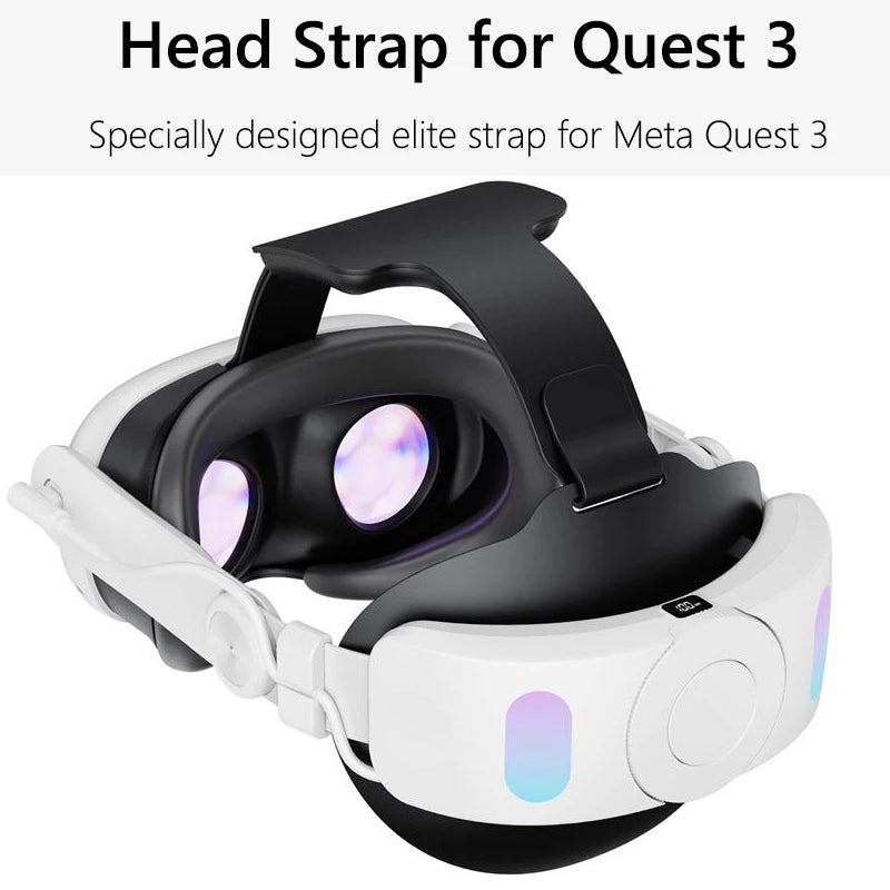 Esports Head Strap With Built-In 8000mAh Batteries Comfortable Sponge Headwear Charging Headset For Meta Quest 3 VR Accessories