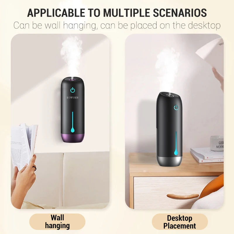 Portable Aroma Diffuser 3 Modes Type-C USB Home Room Fragrance Wall-Mounted Hotel Perfume Mist Maker Air Purifiers Freshener