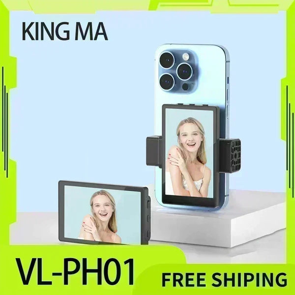 Kingma Smartphone Vlog Selfie Monitor Screen Magnetic Phone Rear Camera For Selfie Vlog Live Stream For Android Iphone Custom