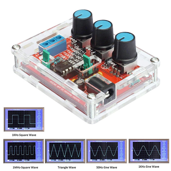 XR2206 Function Signal Generator DIY Kit 1Hz-1MHz High-resolution Sine/Triangle/ Square Wave DC 9-12V Signal Generator Module