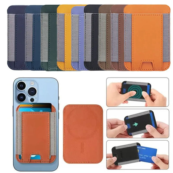 NEW Magnetic Wallet Case For iPhone 14/13/12 Series Leather Cellphone Pocket for Magsafe Magnetic Phone Wallet Hold 7 Cards