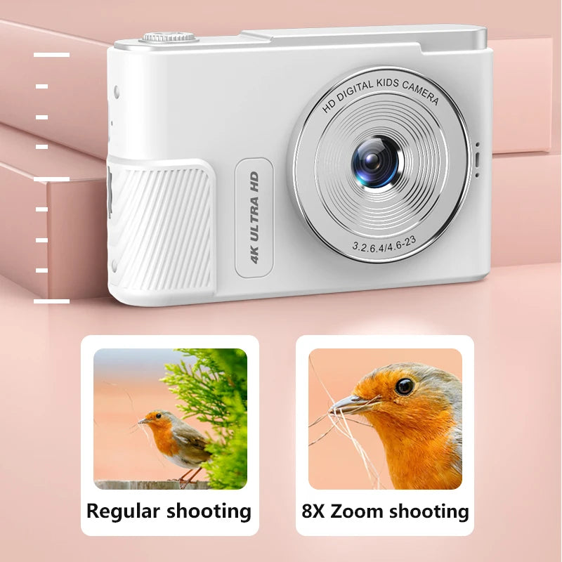 4K Digital Cameras 44Million Pixels HD 2.4inches Photo Camera Light Portable 8X Quick Zoom Video Shooting Instant Thermal Camera