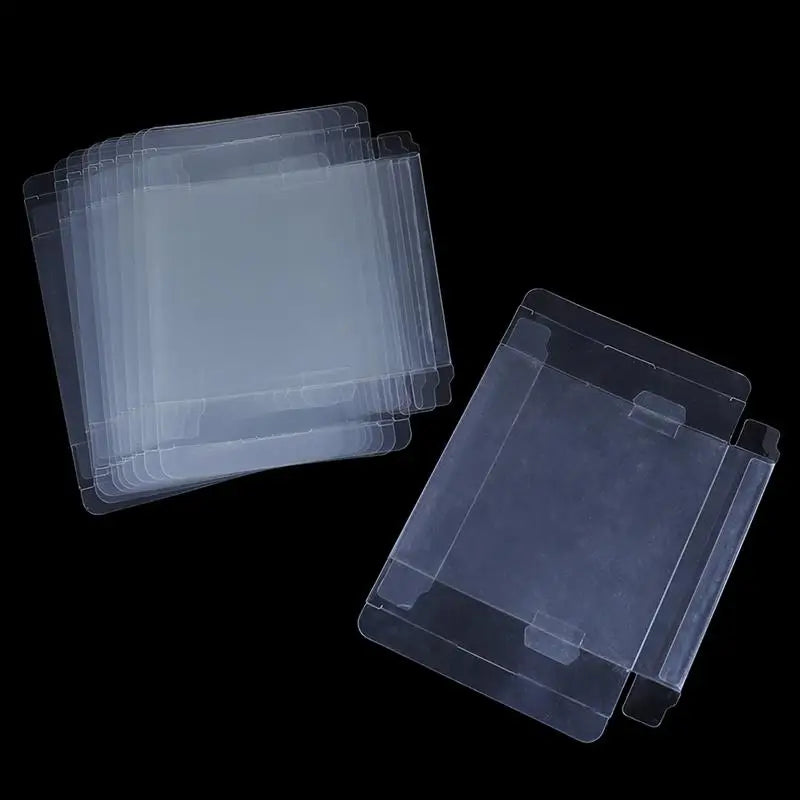 10PCS For Game Boy GB GBA GBC Box Clear Plastic Box Protectors Sleeve Video Game Boxed