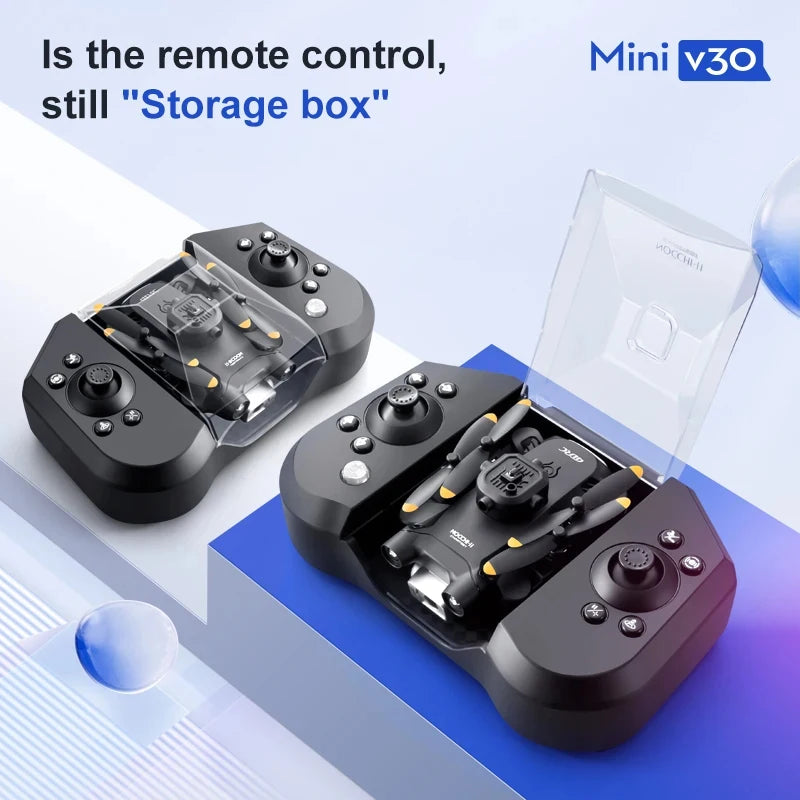 XIAOMI New V30 Mini Drone with Camera HD 4K FPV RC Drones Profesional Five-sided Obstacle Avoidance Helicopter Drone Toy Gift