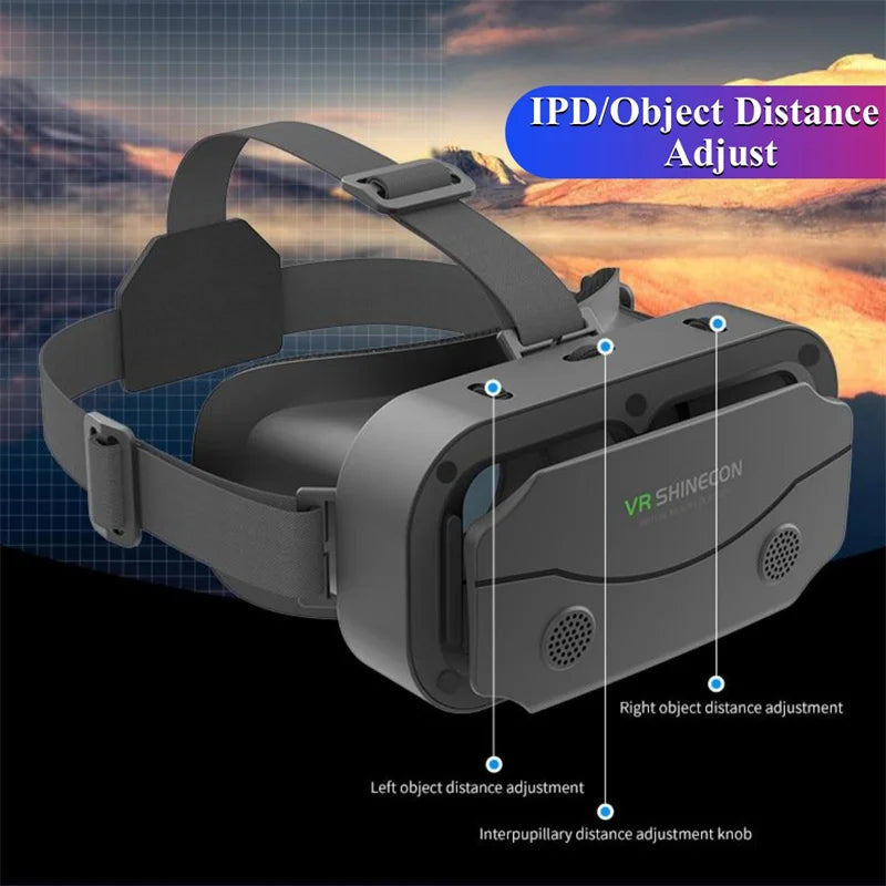 G13 IMAX Giant Screen Virtual Reality 3D Glasses Google Cardboard Box VR Helmet for 4.7-7" Phone,Support Game Controller Player