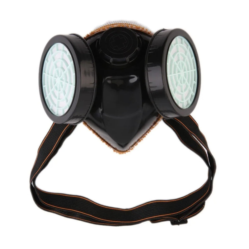 New Protection Filter Dual Gas Mask Chemical Gas Anti Dust Paint Respirator Face Mask with Goggles Industrial Safety