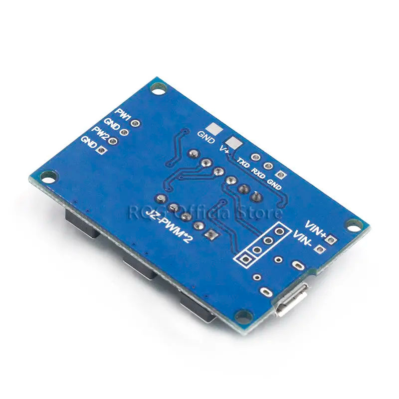 DC 5-30V Micro USB 5V Power Independent PWM Generator 2 Channel Dual Way Digital LED Duty Cycle Pulse Frequency Board Module