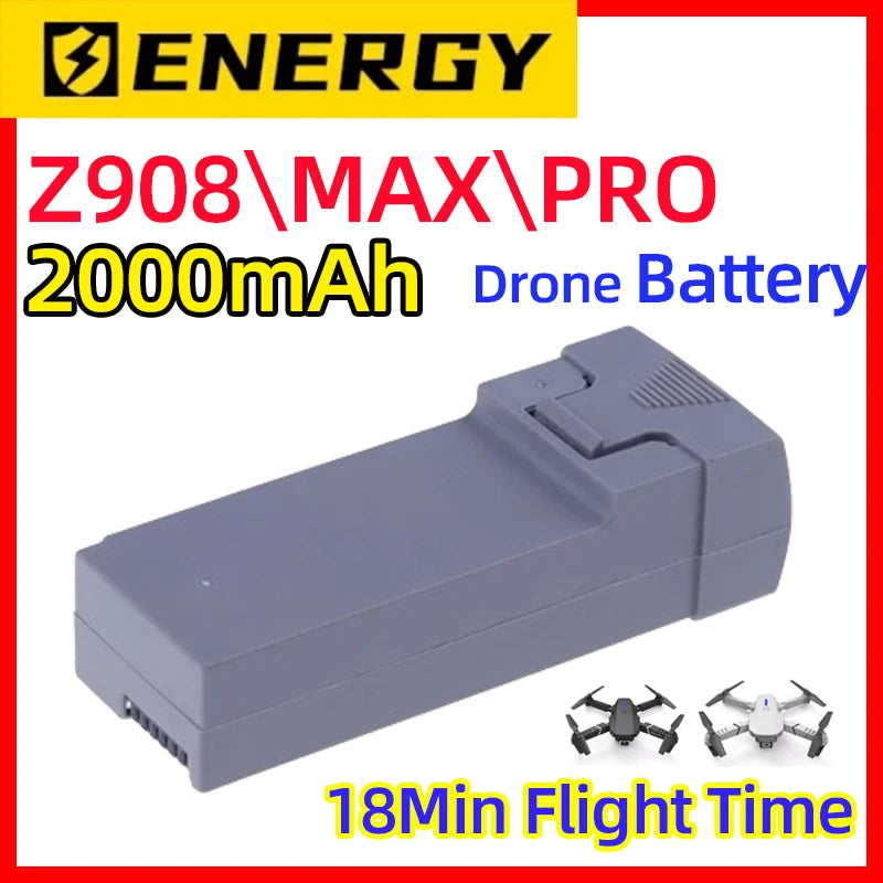 Z908\MAX\PRO 2,000mAh Drone RC Official Battery Free Shipping Accessory For Z908/Z908Pro/Z908Max/KF610 3.7V Battery