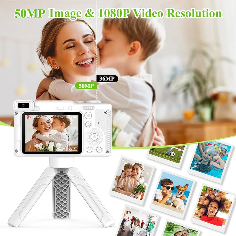 HD 1080P 2.4 inch digital Camera Rechargeable Cameras with 8x Zoom Compact Camera 50MP Cameras for kids Beginner Camera