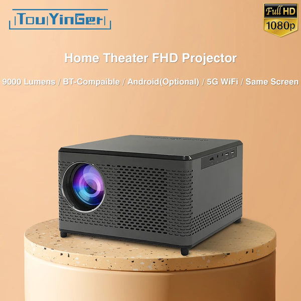 New Touyinger T10 full HD projector for home theater 9000 lumens Miracast Wifi mirroring USB Speaker 1080P LED Projectors