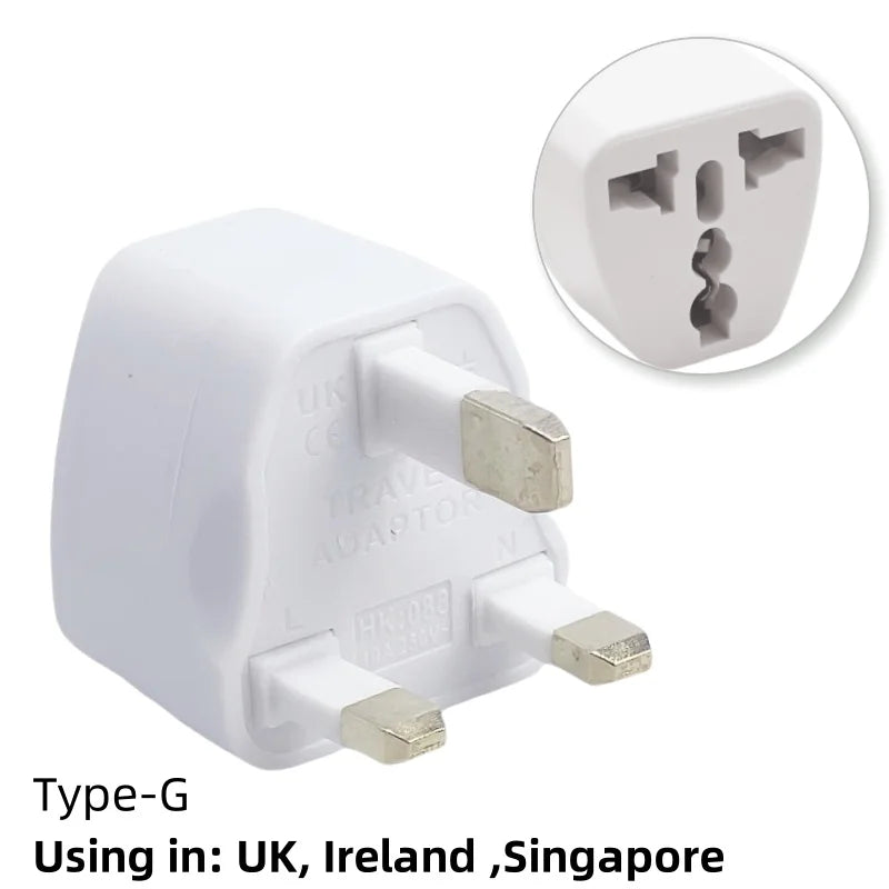 1pcs EU Plug Electrical Adapter Universal Power Soclet AC Outlet Converter US To EU Korea Spain France Russia AC Power Adapter