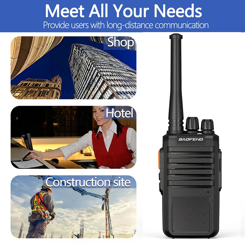 BF M4 Long standby time Walkie Talkie Ham Two Way Radio Comunicador Transceiver Baofeng walkie talkie long range for Camping