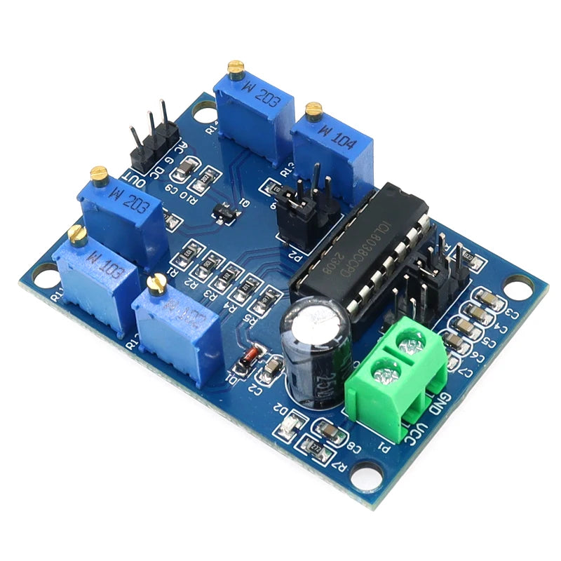 ICL8038 Waveform Signal Generator Sine Triangle Square Wave Module 10Hz-450KHz Medium and Low Frequency Signal Source 12V to 15V