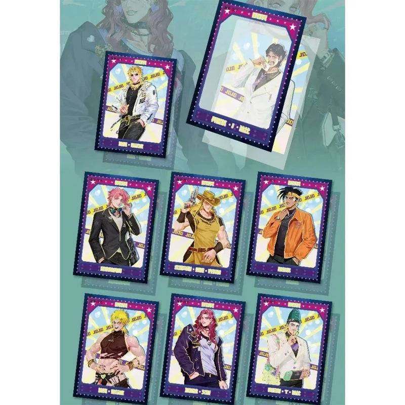 New Japanese Anime JoJo Bizarre Adventure Character Collection Rare Cards Game Collectibles Children Toys