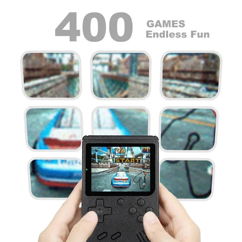 Mini Handheld Game Player Retro Game Boy Portable 8-Bit 2.4 Inch LCD  Video Game Console Built-in 400 Games For Kids Gift