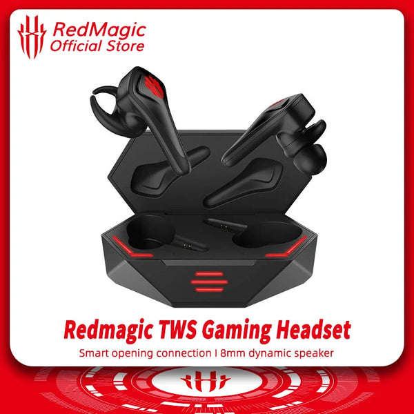 Global Version Original  RedMagic TWS Gaming Earphones  Wireless Bluetooth Redmagic Cyberpods 4-16 hours battery life