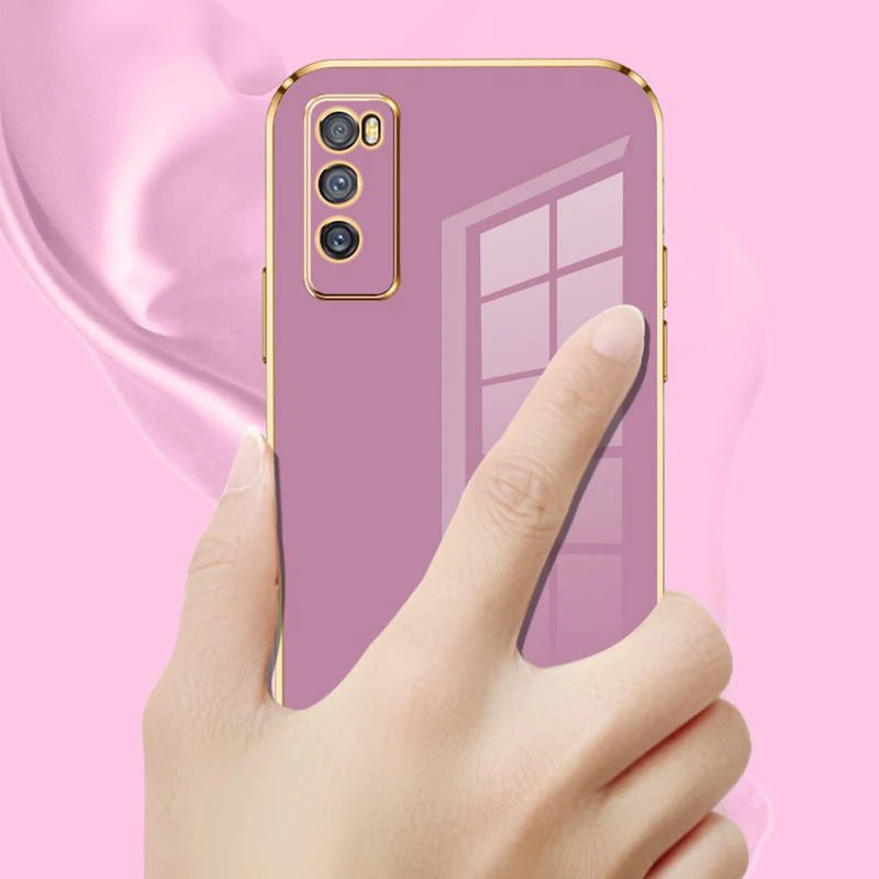 For vivo V20 SE Case Vivo Y70 phone Case V20SE Luxury Plating Straight Edge TPU Soft  Cover V2022 V2023 Camera Shockproof Coque