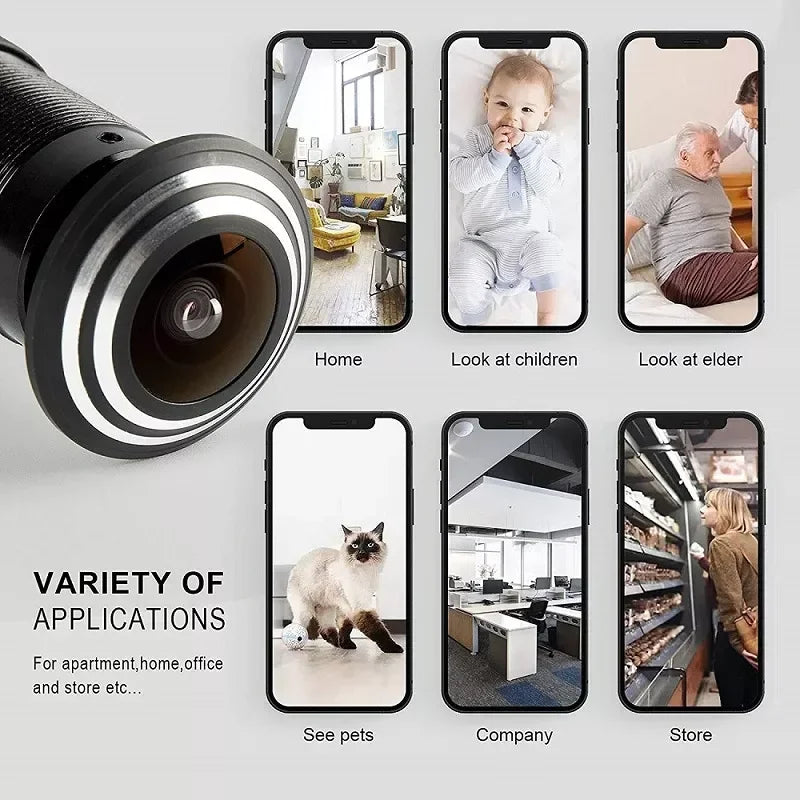 Tuya Smart Life Video Peephole Wifi Camera Motion Detection Door Viewer Wireless Video Door Eye Camera Home Security Protection