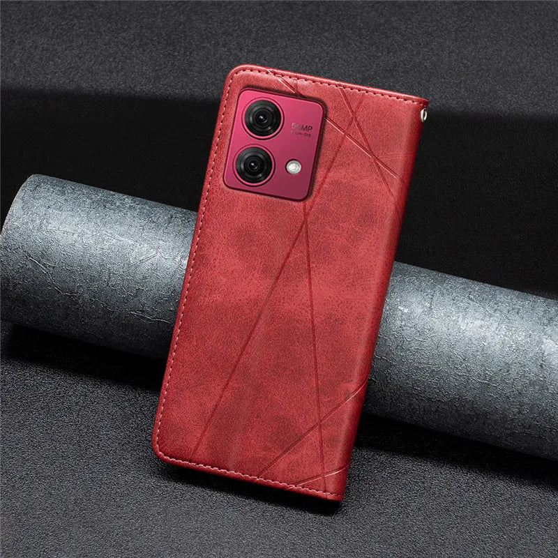 For Motorola MOTO G84 5G Fundas Leather Phone Wallet Case For Moto G14 4G G54 5G Edge 40 Neo MotoG84 Magnetic Flip Cases Capa