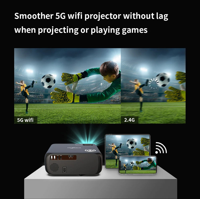 ThundeaL 1080P Projector TD97 WiFi Android LED Full HD Projector 2K 4K Video Proyector TD97W Home Theater Movie Cinema Beamer