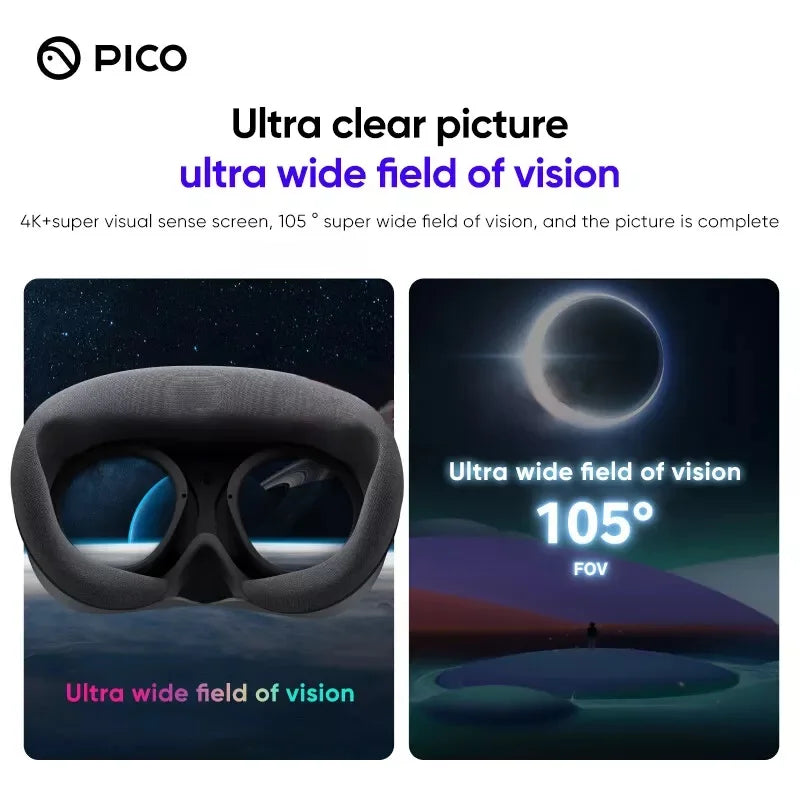 Pico 4 Ultra MR/4 Pro VR Glasses All-in-One Virtual Reality 3D 4K Display VR Headset Steam VR Virtual Reality Metaverse Games