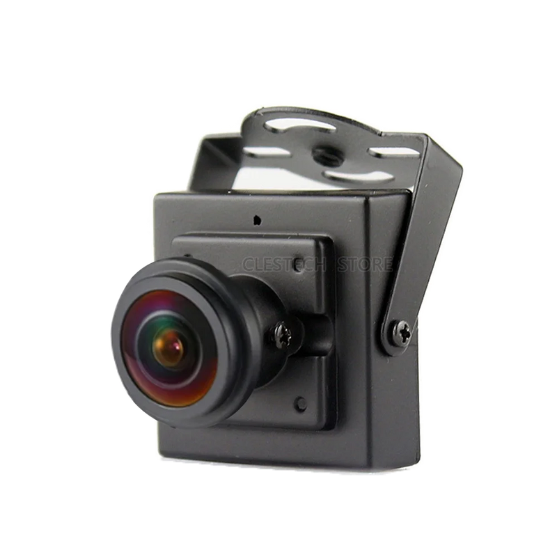 4K 8MP FishEye 1.7mm Large Metal Security Cctv AHD Mini Panoramic Camera 5MP CVBS Coaxial Digital H.265 4in1 Signal have Bracket