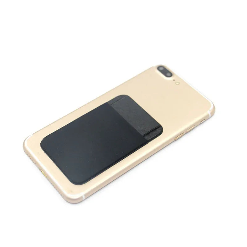 1PC Fashion Elastic Cell Phone Card Holder Mobile Phone Wallet Case Credit ID Card Holder Cover Adhesive Sticker Pocket