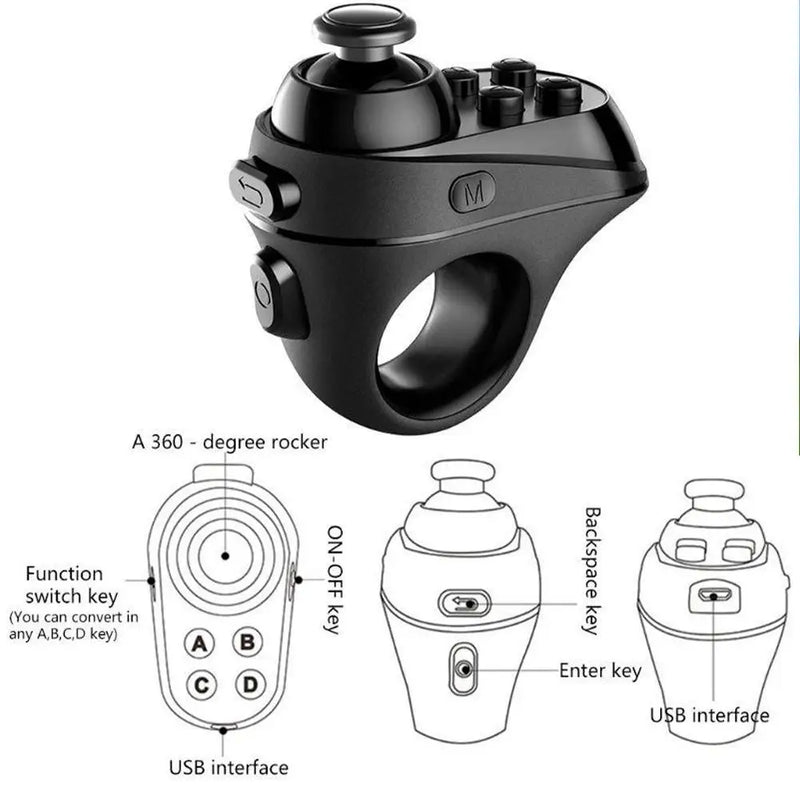 Bluetooth 4.0 VR Controller R1 Wireless Bluetooth Gamepad VR Device Helmet Remote Control IOS/ Android Dual System