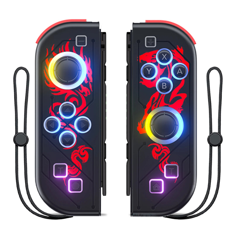 Flash Colored Pattern For Switch/Phone/PC Bluetooth Wireless Game Controller Console Controls Gamepad Vibration - No Strap