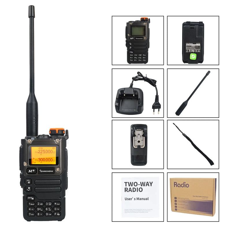 Walkie Talkie Quansheng UV-K5(8) 50-600MHz Air Band Rx Multi-Band 136-600MHz Tx DTMF Scrambler Frequency Scan Copy Vox FM Radio