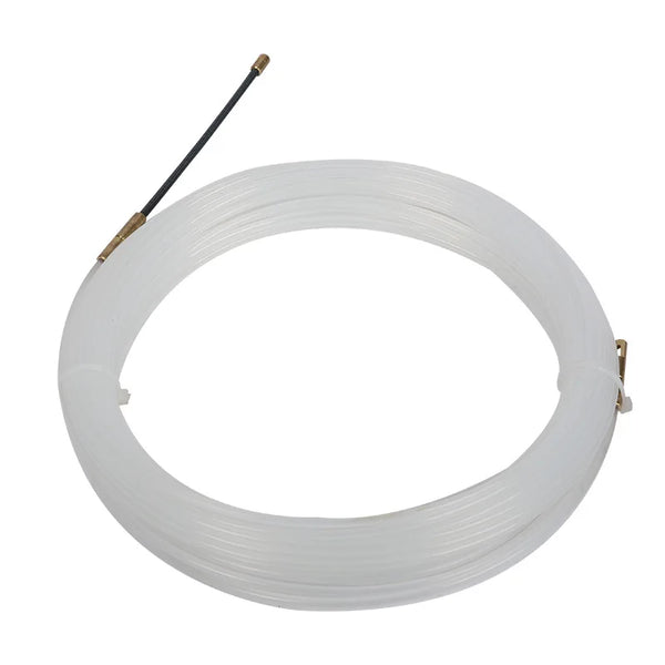 3mm 5/10/15M  Cable Puller White Guide Device Nylon Electric Cable Push Pullers Reel Conduit Duct Snake Rodder Fish Tape Wire