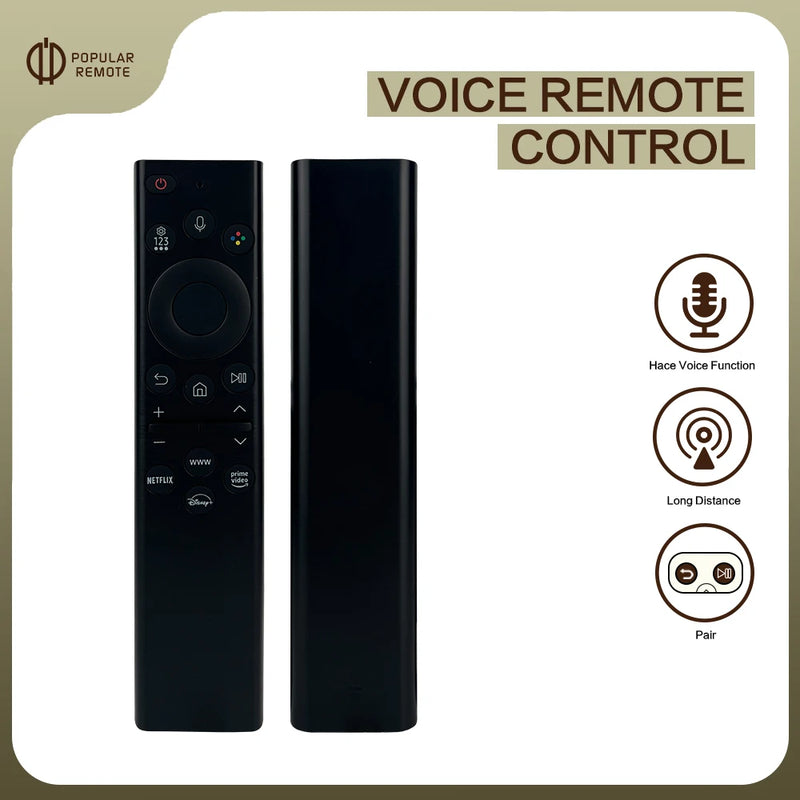 BN59-01386D Voice Remote Replacement Control for Samsung Smart TVs Compatible with Neo QLED Frame Crystal UHD Series NO Solar