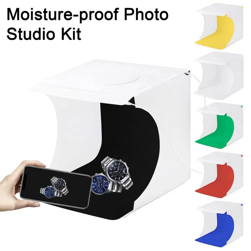 Portable Studio Kit Professional Jewelry Photography Equipment Led Light Box with Portable Photo Booth Set Small Props Led Light